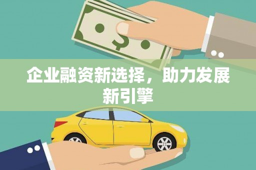 鹿寨企业融资新选择，助力发展新引擎