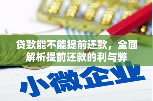 鹿寨贷款能不能提前还款，全面解析提前还款的利与弊