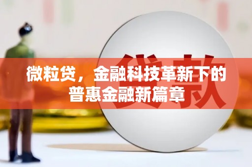鹿寨微粒贷，金融科技革新下的普惠金融新篇章
